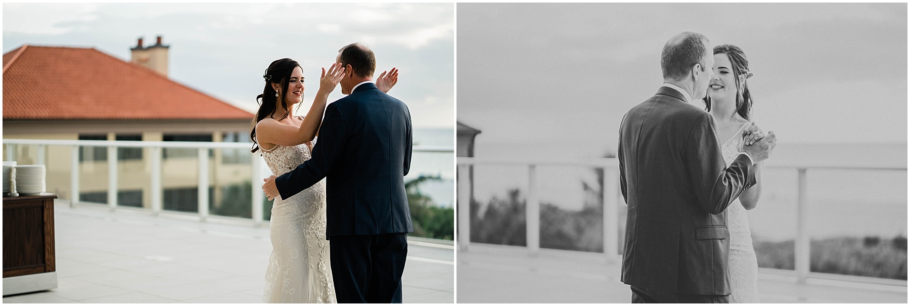 Bride and father dance at JW Marriott Marco Island in Florida.