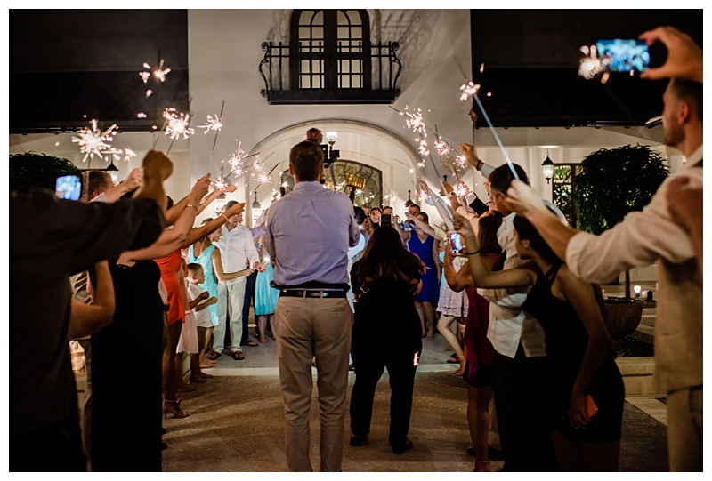 Fort Myers videographer captures wedding day sparkler exit