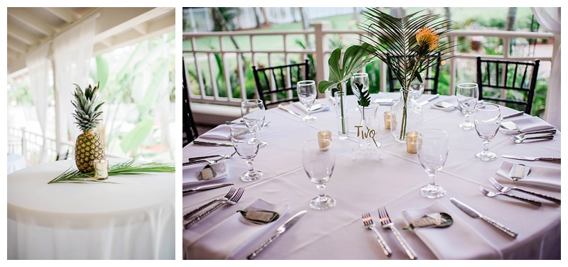 Tropical white wedding at The White Orchid at Oasis wedding venue in Southwest Florida