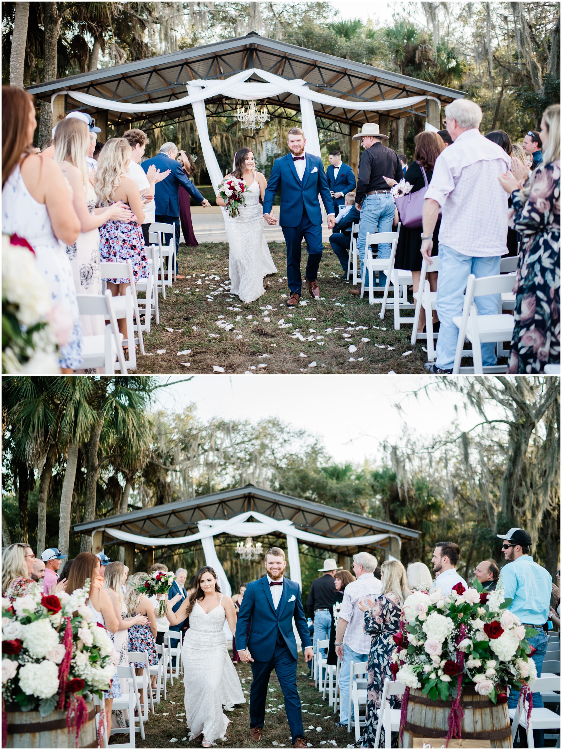 Family home wedding captured by Fort Myers wedding photographer