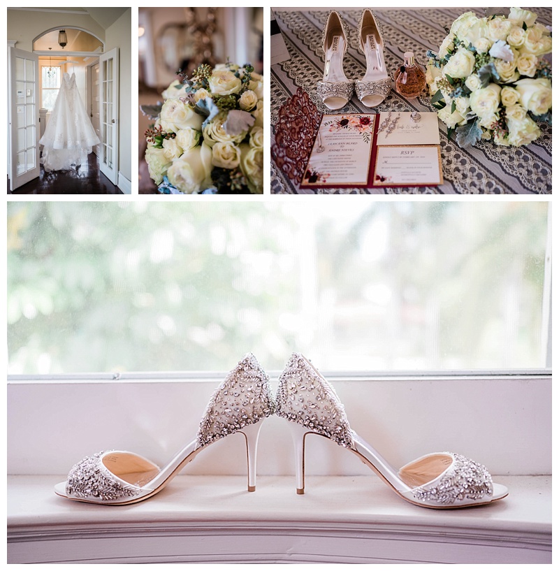 Fort Myers bride crystal high heeled shoes