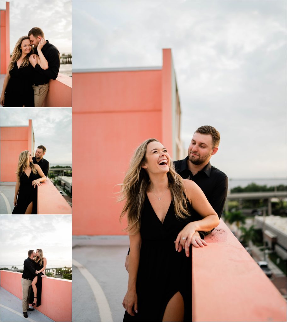 Rooftop Engagement Session Downtown