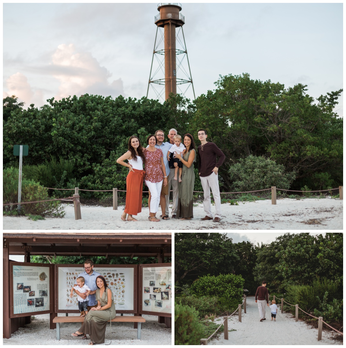 Sanibel Lighthouse family photo shoot