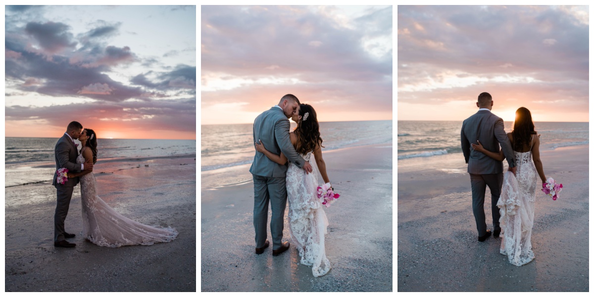 Fort Myers sunset wedding