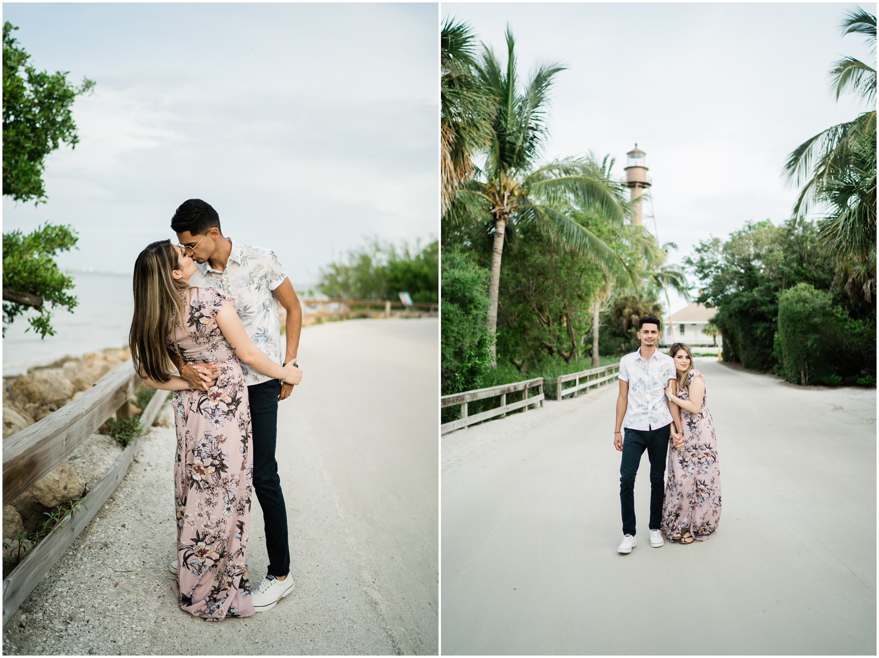 Sanibel Lighthouse engagement photos
