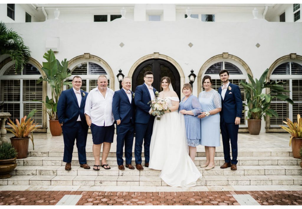 Fort Myers wedding family portrait