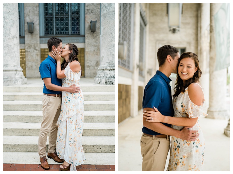 downtown fort myers engagement session