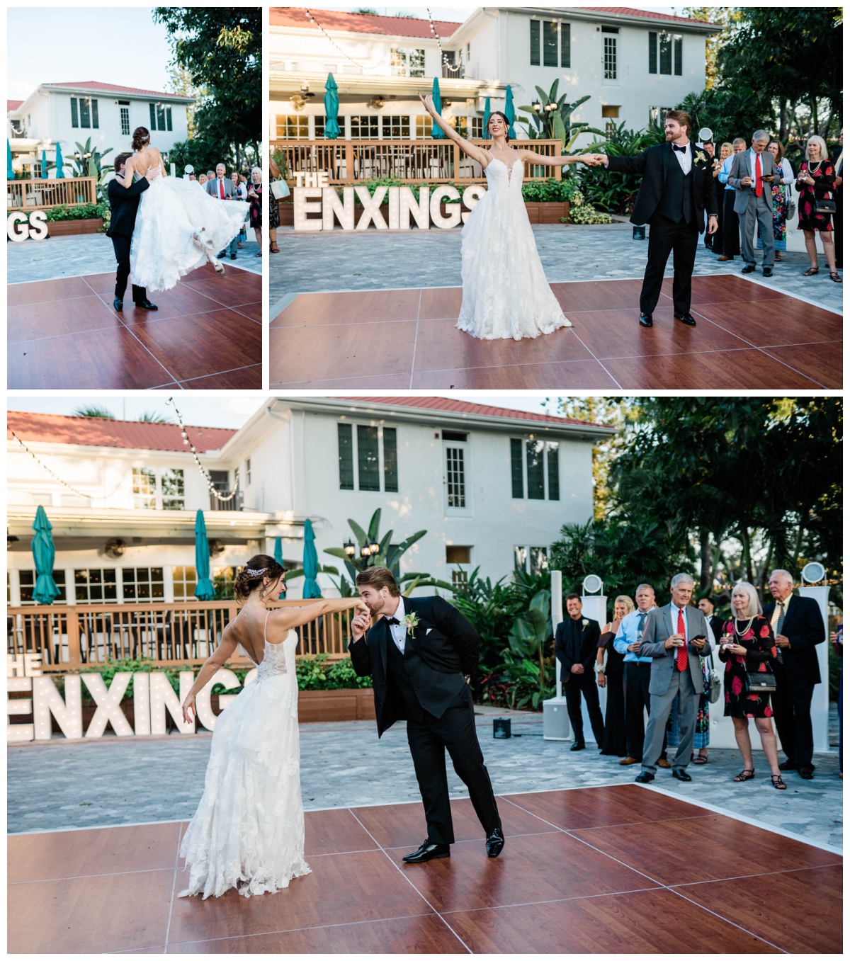 choreographed Southwest Florida bride and groom dance at Shangri-La Springs in Fort Myers, Florida