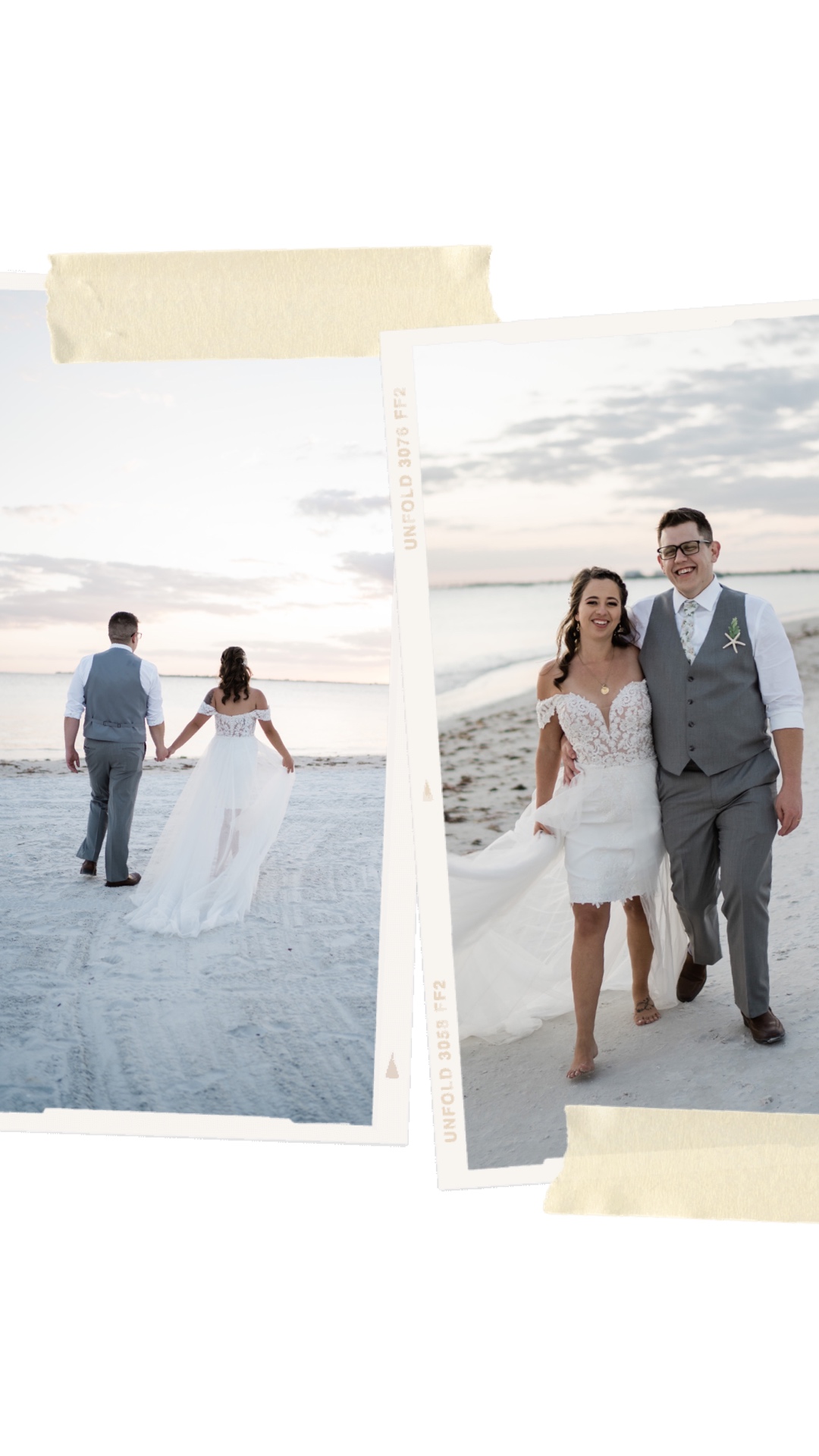 Fort Myers beach sunset wedding