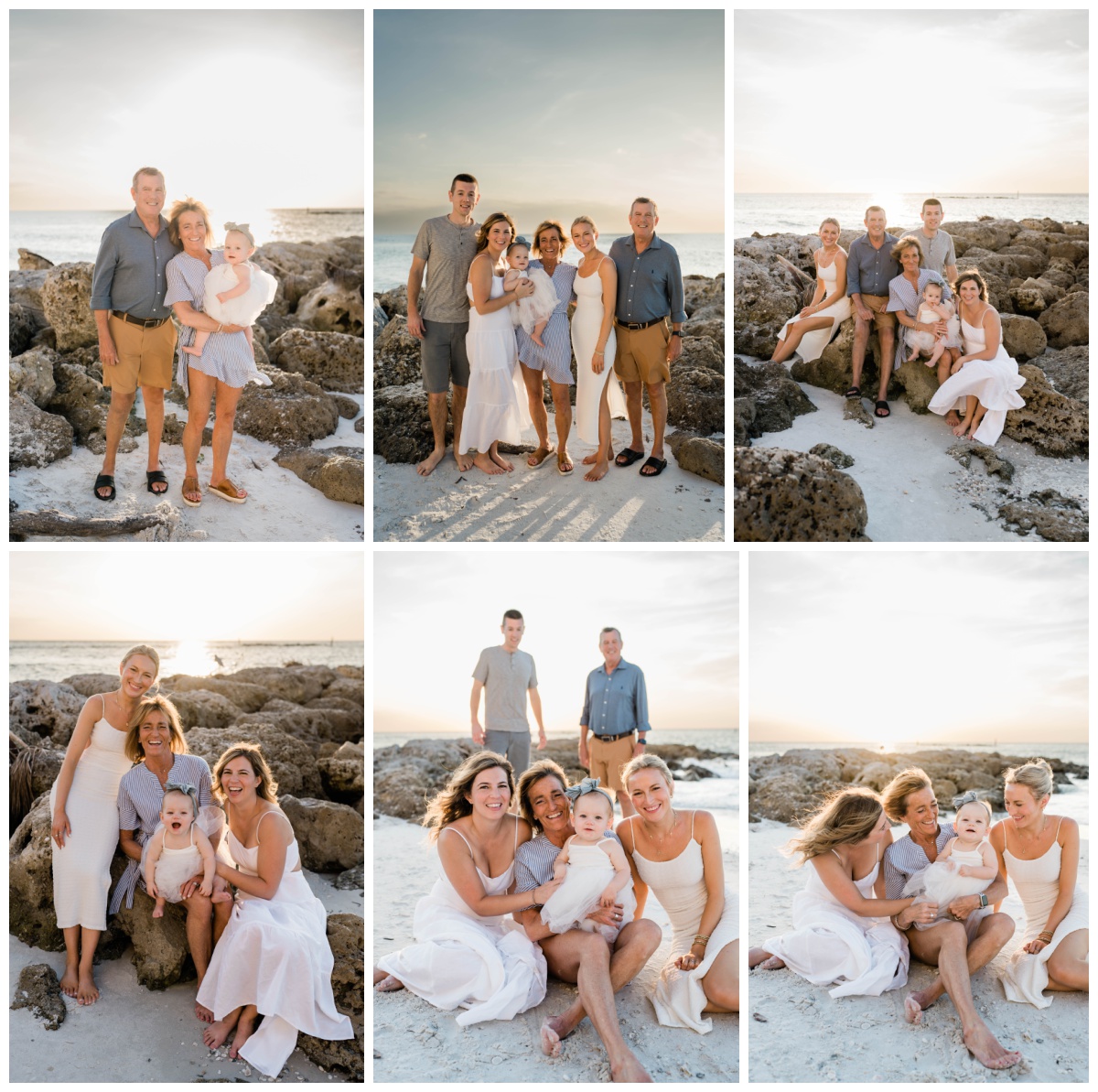 Marco Island family sunset photos 