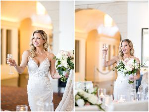Bride at her room reveal