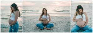 jeans and Calvin maternity shoot