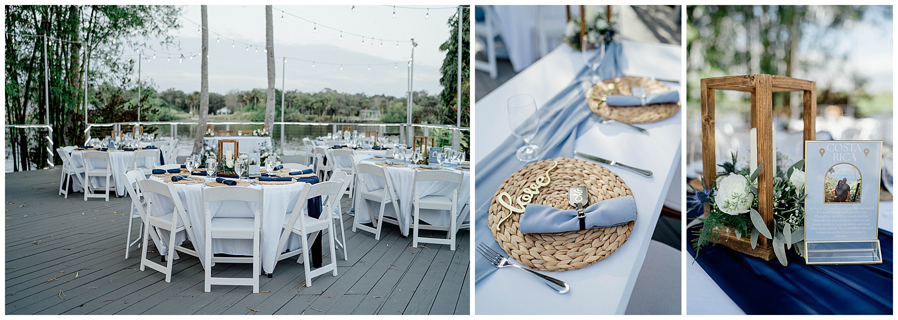 Travel themed reception 