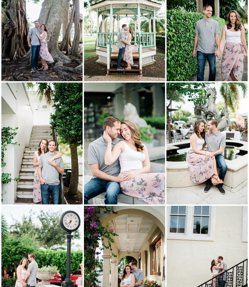 Downtown Naples engagement photos