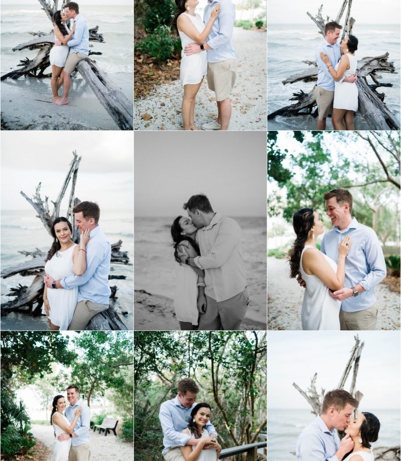 Sanibel Island beach engagement session